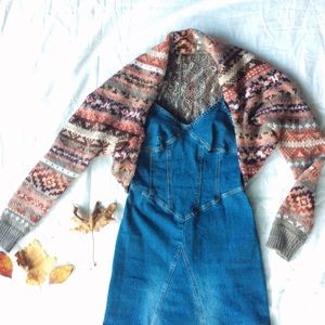 Free Peopl cropped knit sweater/cardigan